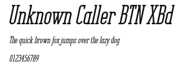 Unknown Caller BTN XBd Preview