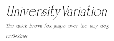 UniversityVariation Preview