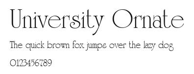 University Ornate Preview