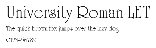 University Roman LET Preview
