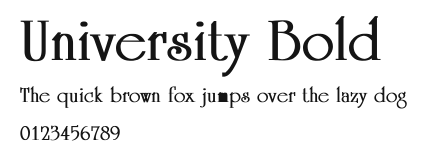 University Bold Preview