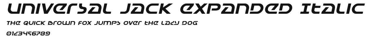 Universal Jack Expanded Italic Preview