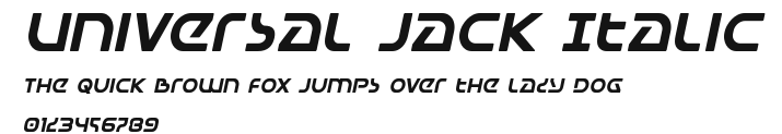 Universal Jack Italic Preview
