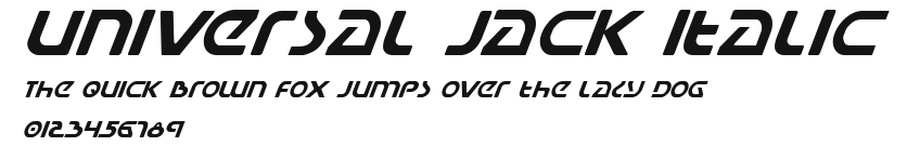 Universal Jack Italic Preview