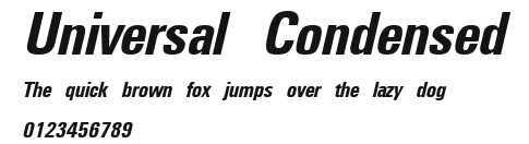 Universal Condensed Preview
