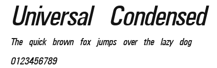Universal Condensed Preview