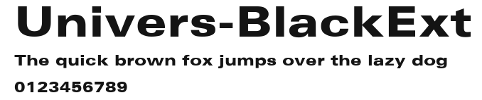 Univers-BlackExt Preview