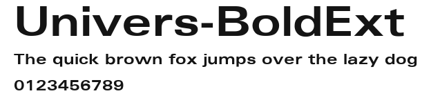 Univers-BoldExt Preview