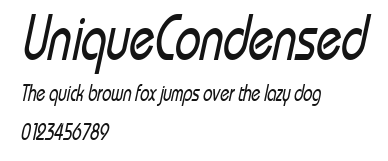 UniqueCondensed Preview