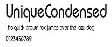 UniqueCondensed Preview