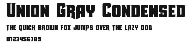 Union Gray Condensed Preview