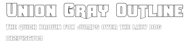 Union Gray Outline Preview