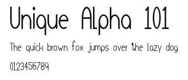 Unique Alpha 101 Preview