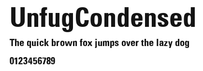 UnfugCondensed Preview