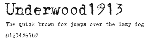 Underwood1913 Preview