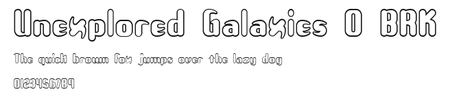 Unexplored Galaxies O BRK Preview