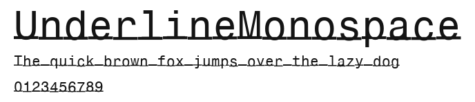 UnderlineMonospace Preview