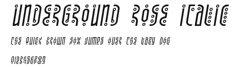 Underground Rose Italic Preview