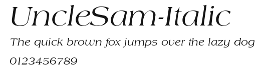 UncleSam-Italic Preview