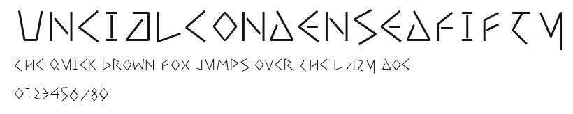 UncialCondensedFifty Preview