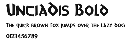 UnciaDis Bold Preview