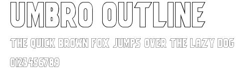 Umbro Outline Preview