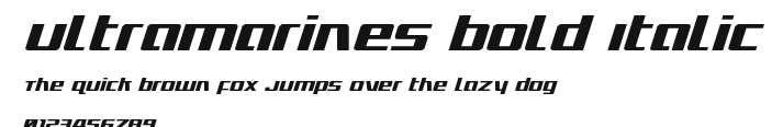 Ultramarines Bold Italic Preview