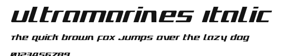 Ultramarines Italic Preview