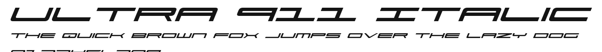 Ultra 911 Italic Preview