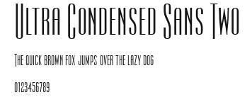 Ultra Condensed Sans Two Preview