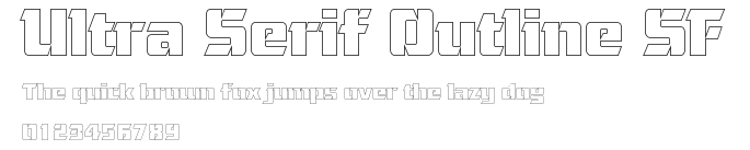 Ultra Serif Outline SF Preview
