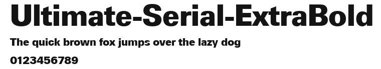 Ultimate-Serial-ExtraBold Preview