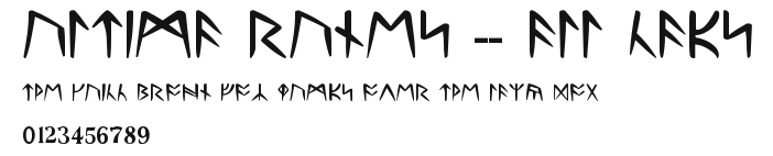 Ultima Runes -- ALL CAPS Preview