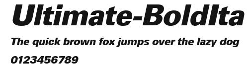 Ultimate-BoldIta Preview