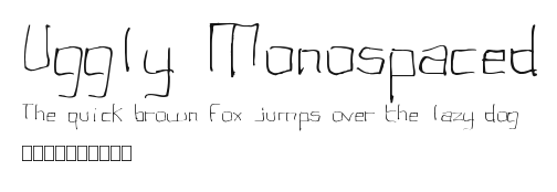 Uggly Monospaced Preview