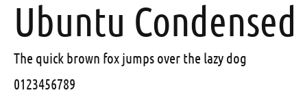 Ubuntu Condensed Preview