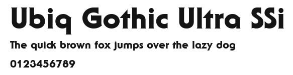 Ubiq Gothic Ultra SSi Preview