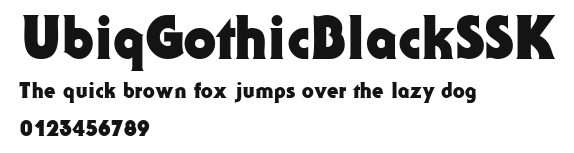 UbiqGothicBlackSSK Preview