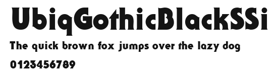 UbiqGothicBlackSSi Preview