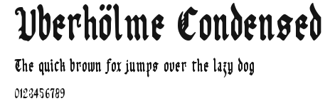 Uberhölme Condensed Preview