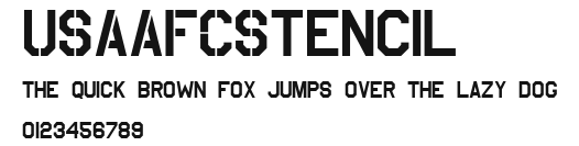 USAAF_Stencil Preview