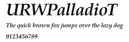 URWPalladioT Preview