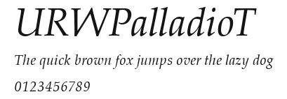 URWPalladioT Preview