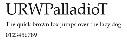 URWPalladioT Preview