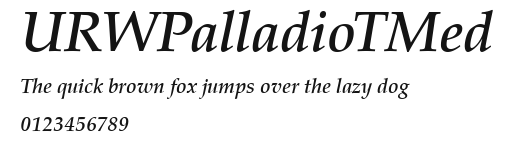 URWPalladioTMed Preview