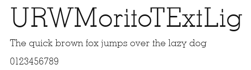 URWMoritoTExtLig Preview