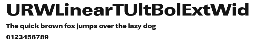 URWLinearTUltBolExtWid Preview