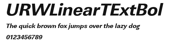 URWLinearTExtBol Preview