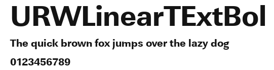 URWLinearTExtBol Preview