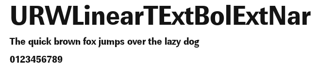 URWLinearTExtBolExtNar Preview